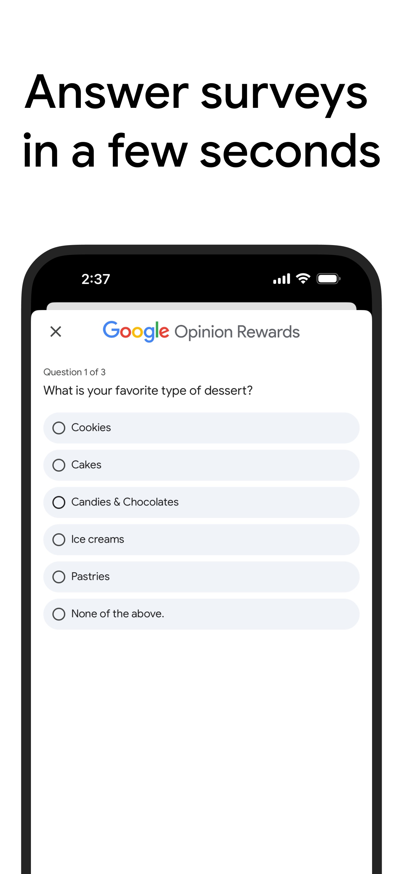 Google Opinion Rewards 스크린샷 5