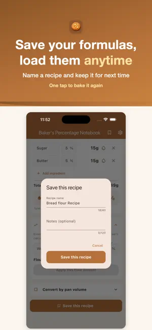 Baker's Percentage Notebook screenshot 4