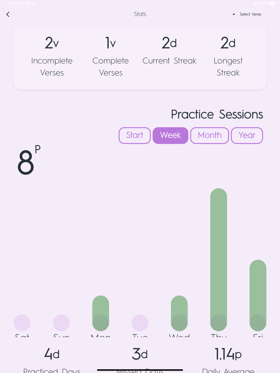 Verselock - Bible Memorization iPad screenshot 9 - Lifestyle app