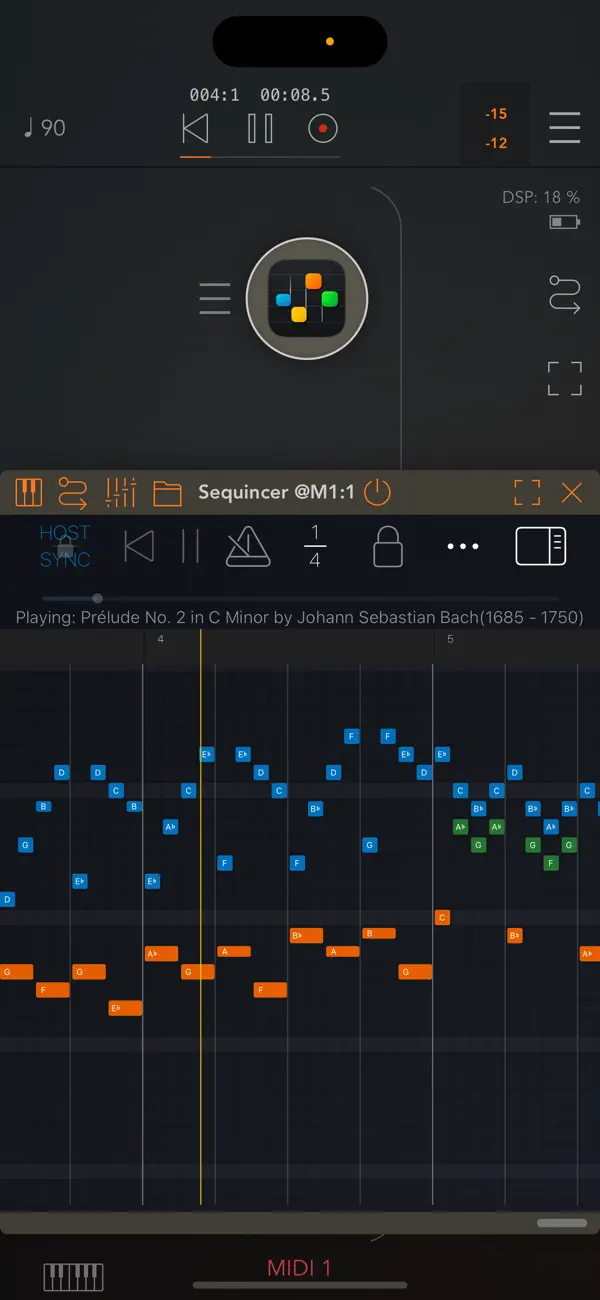 #3. Sequincer: MIDI Sequencer (iOS) Von: Alexis Doualle