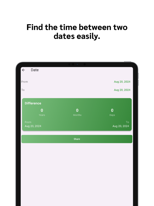 ‎Age & Date Calculator Pro Screenshot