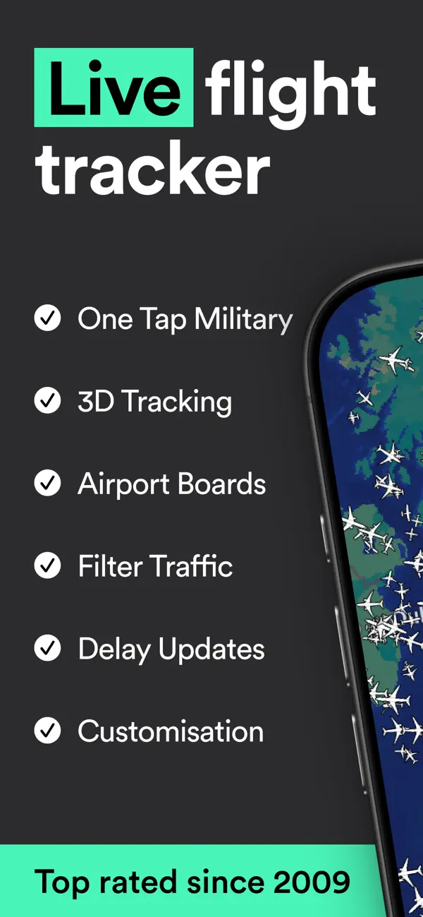 Screenshot #1 pour Plane Finder ⁃ Flight Tracker
