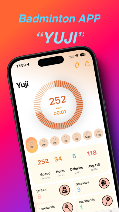 YUJI,badminton smash helper Screenshot