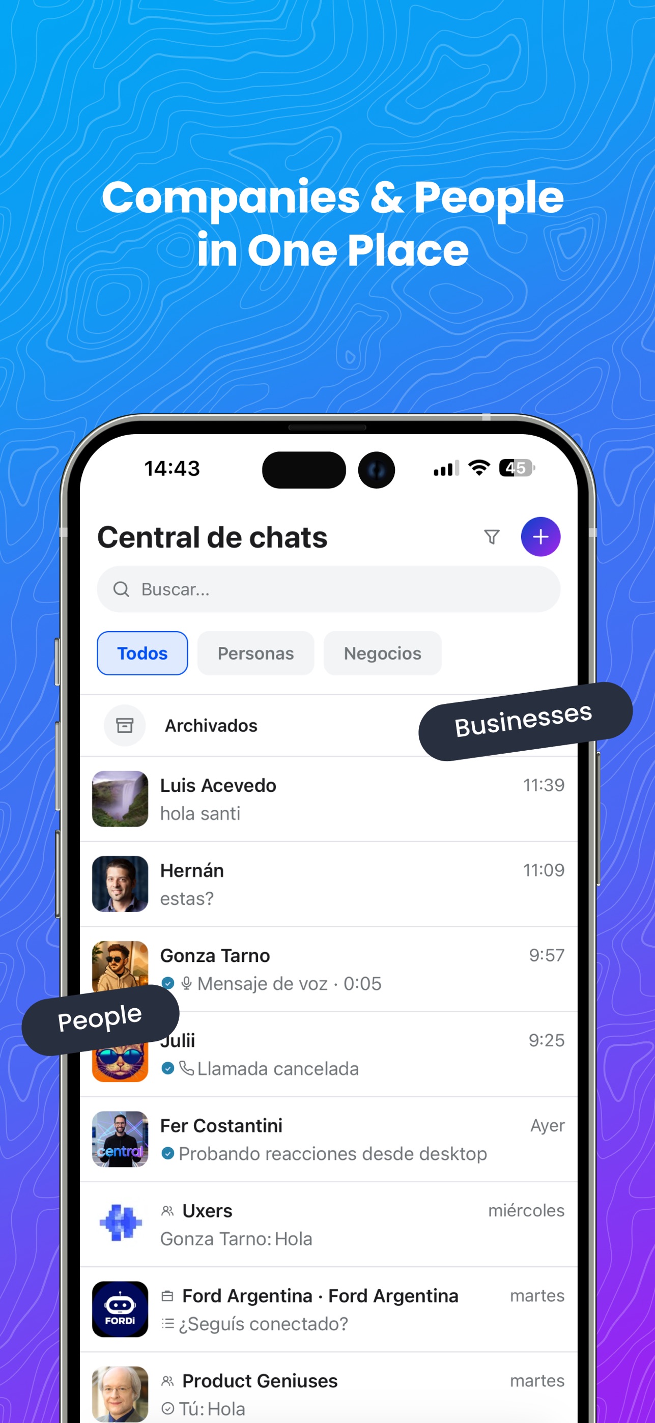 Screenshot 3 of Central Chat App