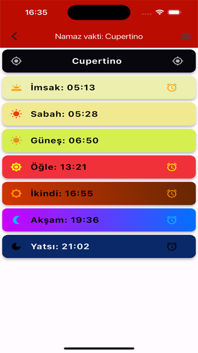 Türkiye Takvimi • Namaz Vakti Screenshot