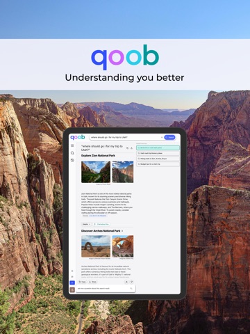 Qoob - Smart Search iPad screenshot