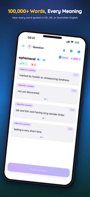 Dilki Vocabulary Quiz screenshot 1