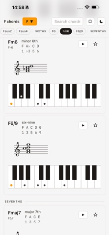 Jazzlore Chords Screenshot 4 of 6