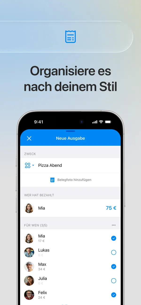 Settle Up - Group Expenses iPhone App Screenshot 3 – Finanzen