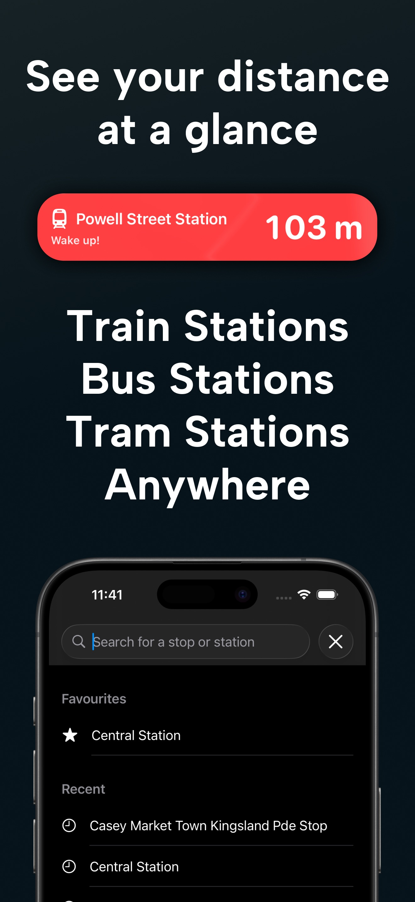 WakeStop: Station Wake Alarm