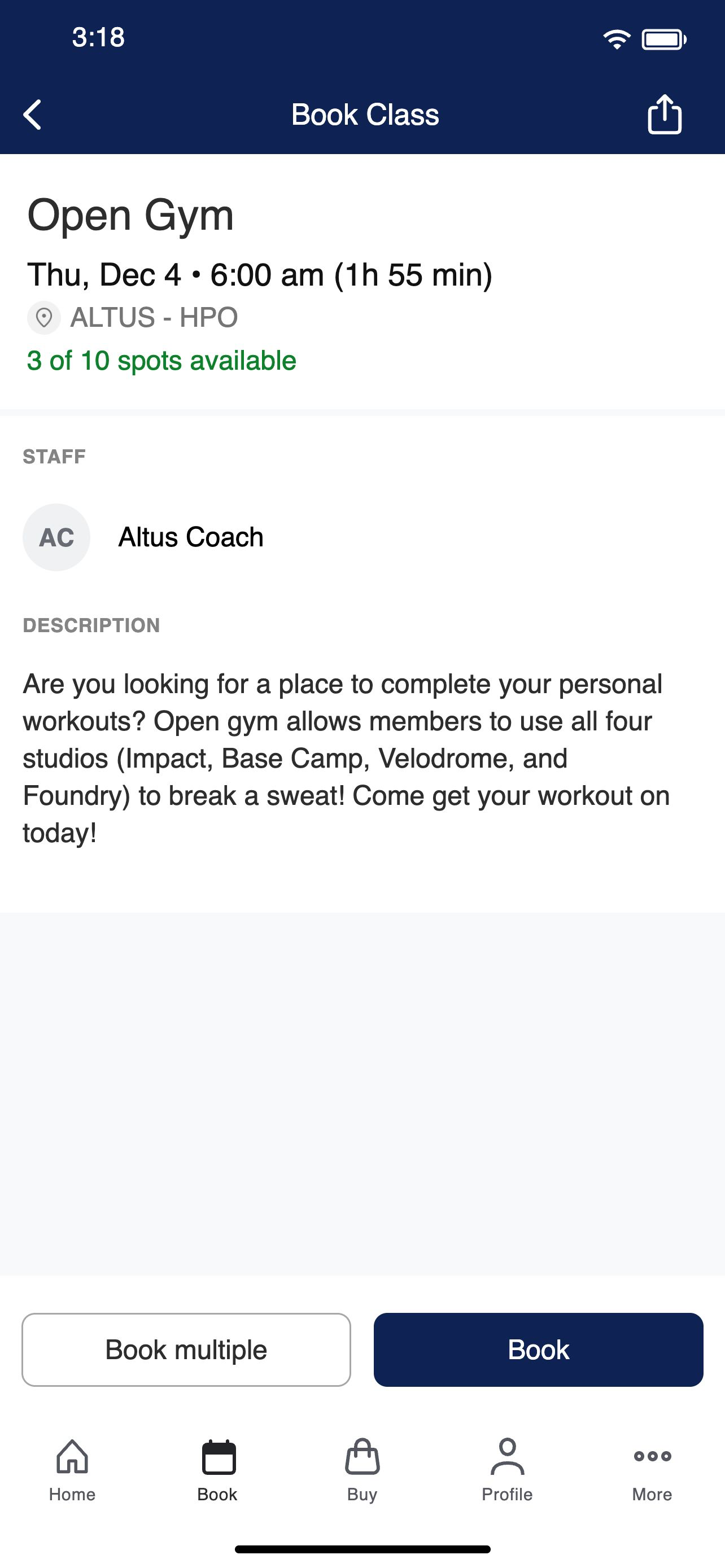 ALTUS FITNESS screenshot 3