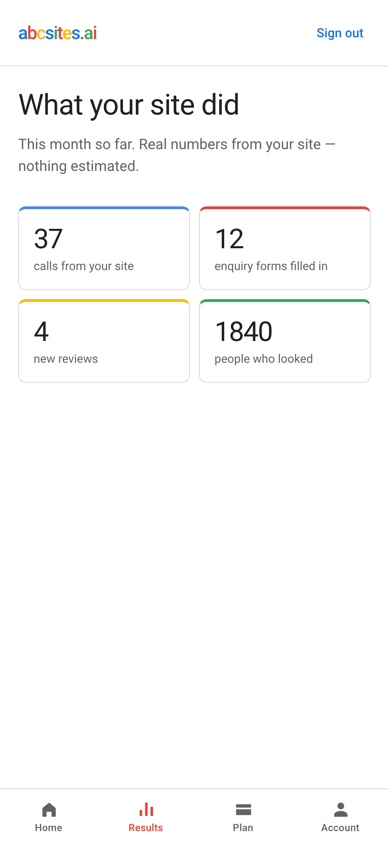 Screenshot 4 of abcsites.ai