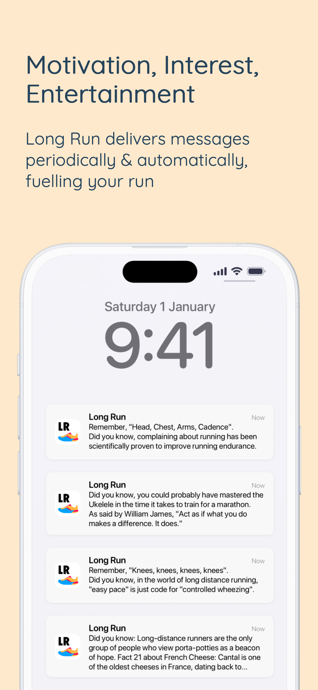 Long Run - Running Messages