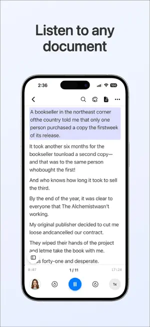 DeepReader - Text To Speech screenshot 1