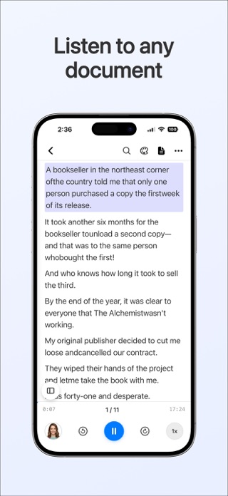 DeepReader - Text To Speech Screenshot 1 of 5