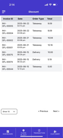 DibPOS screenshot