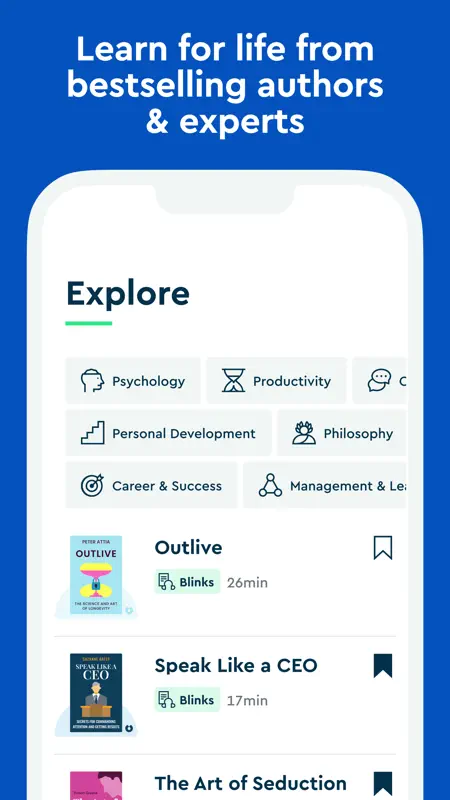 Blinkist: Book Summaries Daily screenshot 8 of 10
