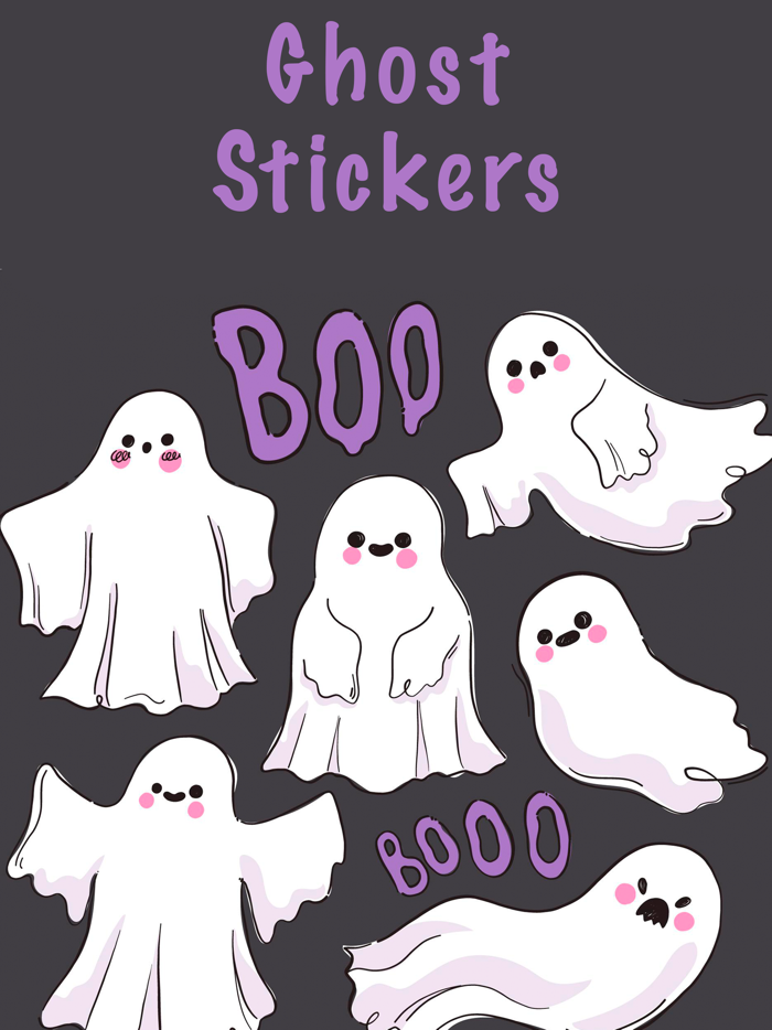 Scary Ghost Stickers Pack