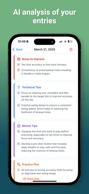 GolfNotesAI screenshot 2