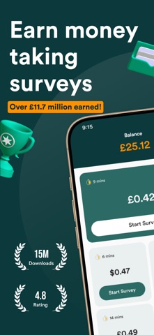 MultiPolls - Surveys For Money iPhone screenshot 1
