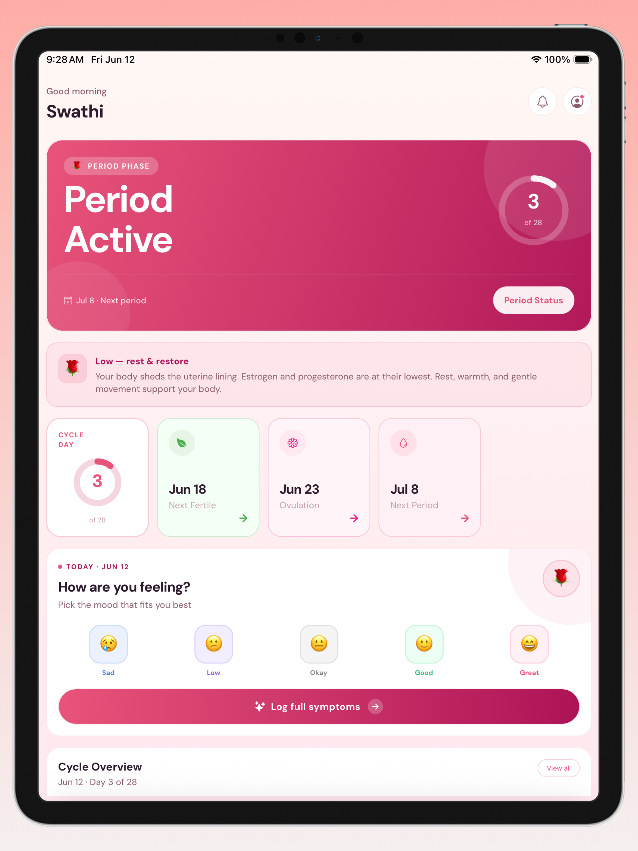 Period Tracker + Ovulation