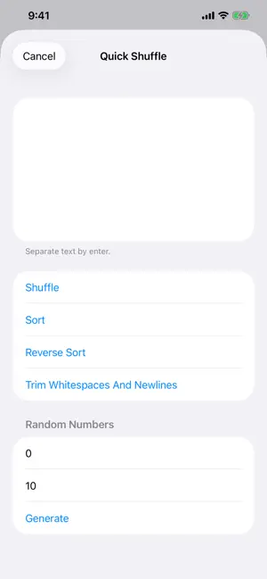 ListShuffler screenshot 3