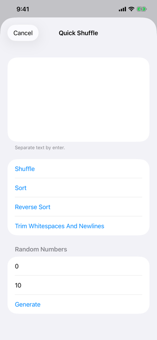 ListShuffler Screenshot 3 of 4