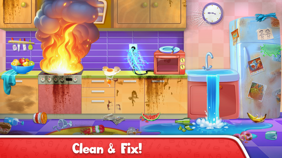 #1. Big Home Cleanup and Wash (iOS) 由: Rolling Panda