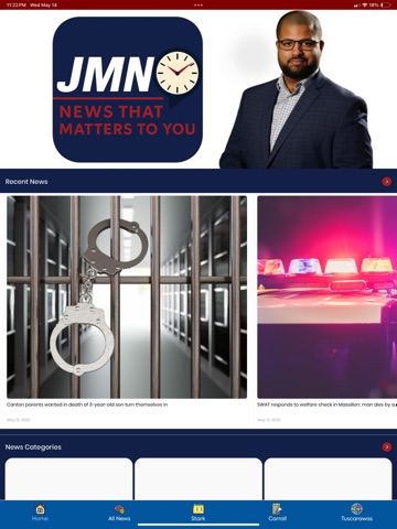 JMN - Jordan Miller News iPad screenshot