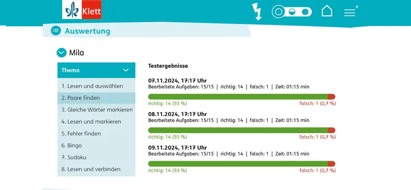 Blitzlesen Klett Schulversion screenshot 6 of 6