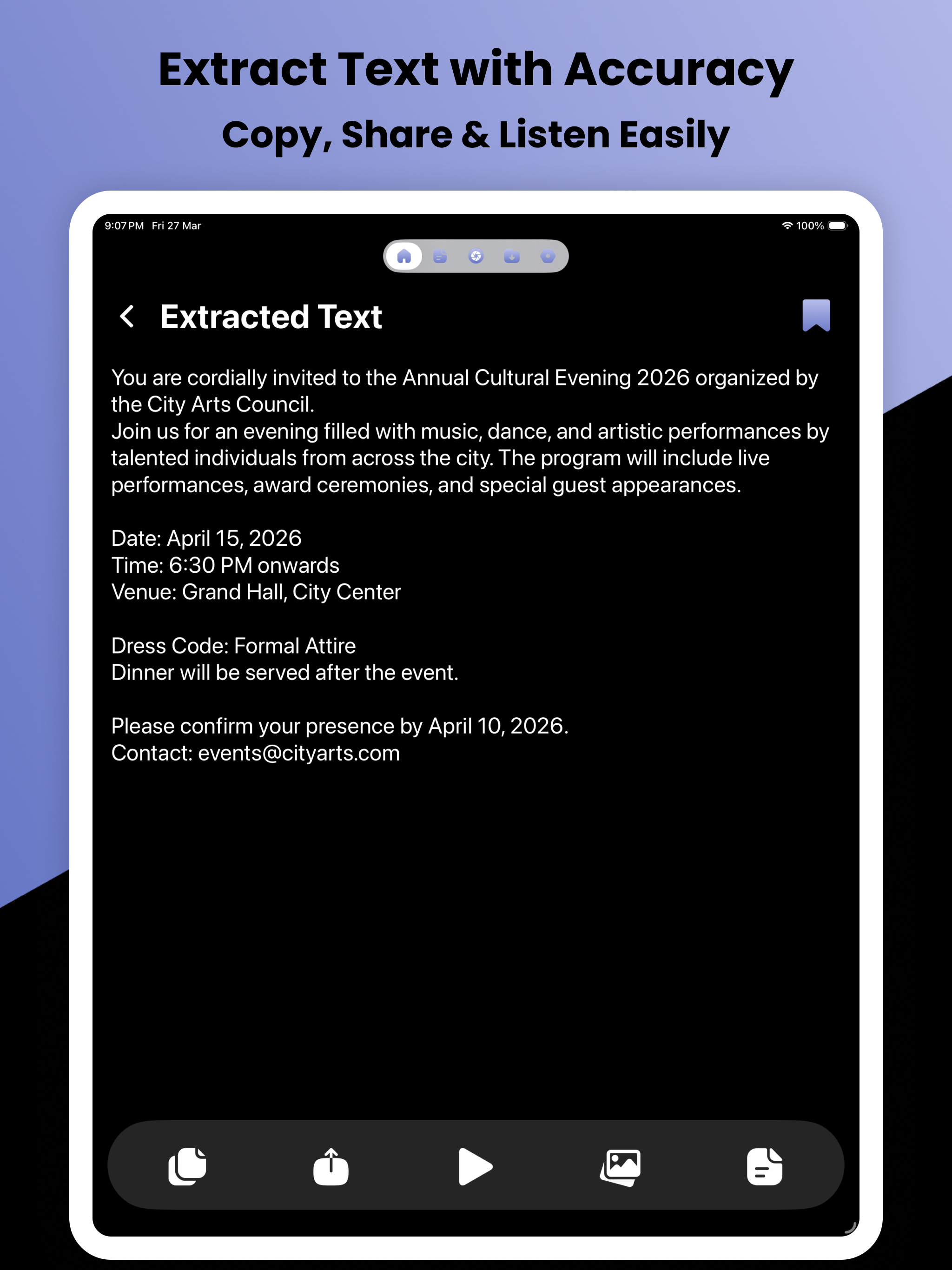 OCR Scanner : Text & Document