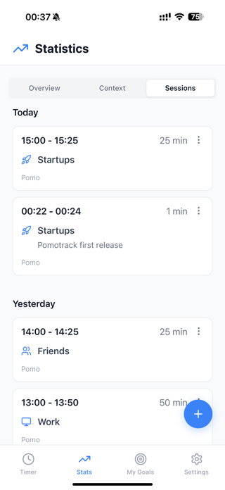 PomoTrack Focus & Productivity Screenshot 7 of 8