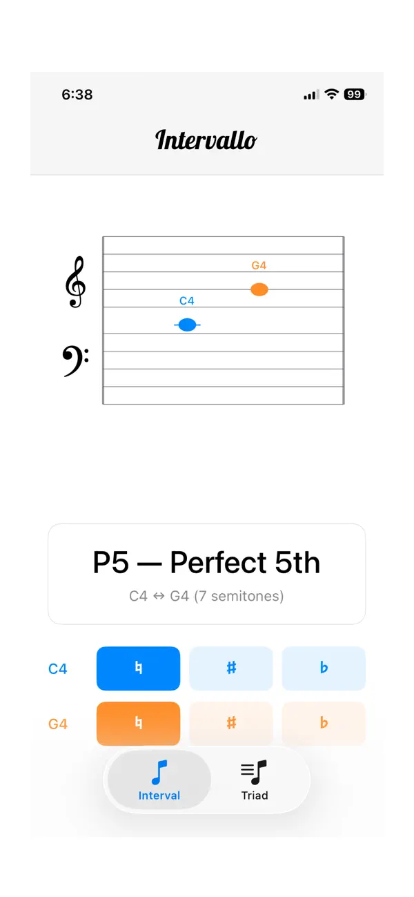 Screenshot #3 pour Intervallo Music Calculator