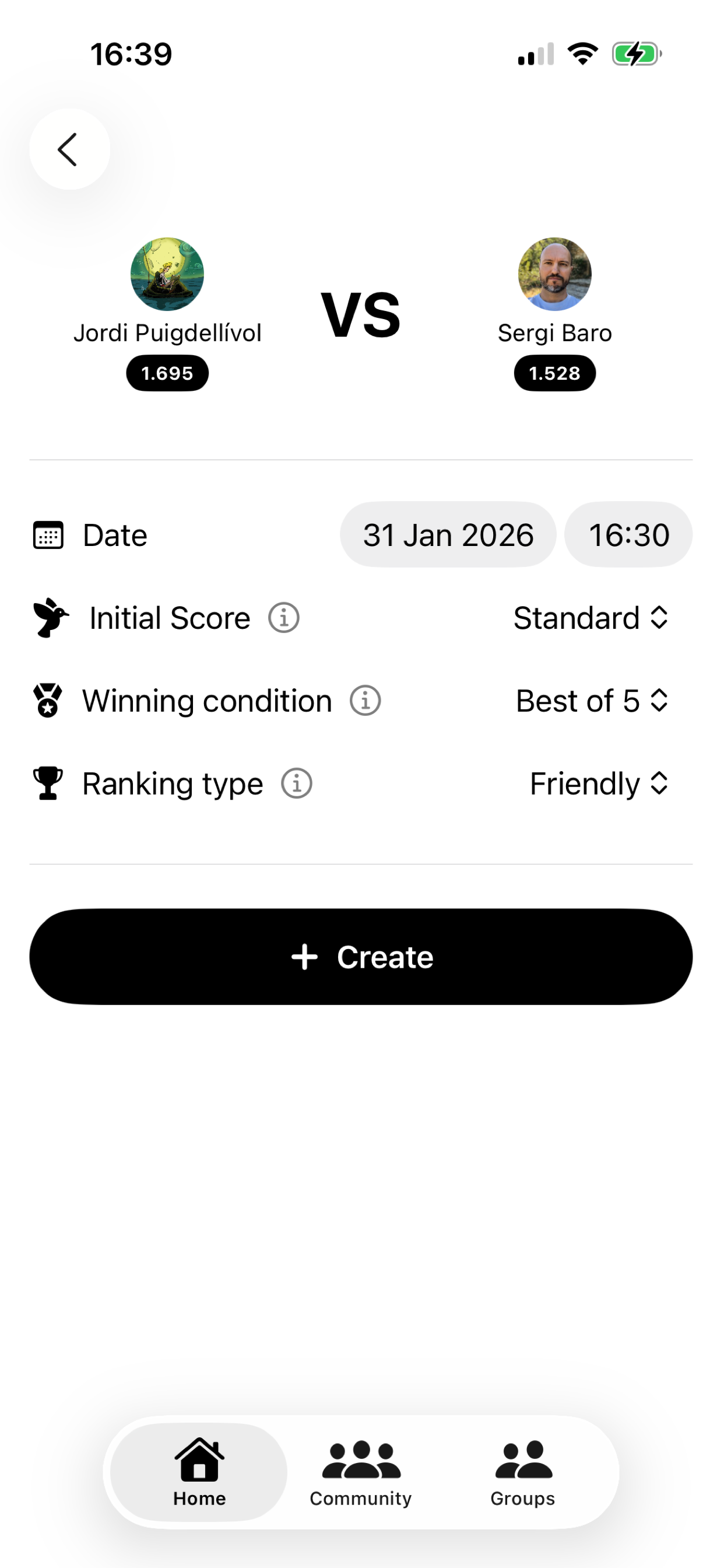 Pongmatch Table Tennis Network