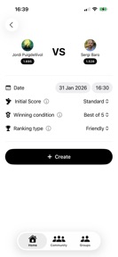 Pongmatch Table Tennis Network screenshot