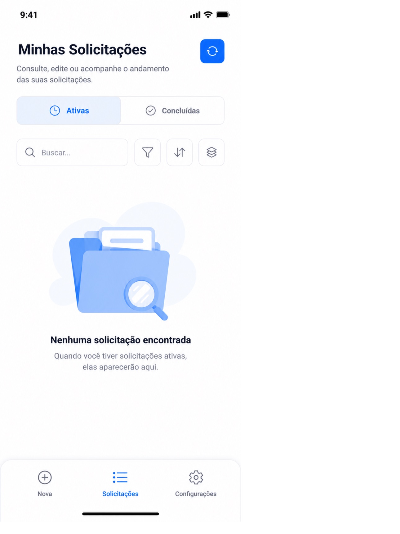 Screenshot 4 of Solicitação de Compras Mobile