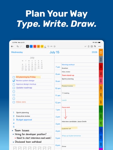Pencil Planner: PencilTime iPad screenshot