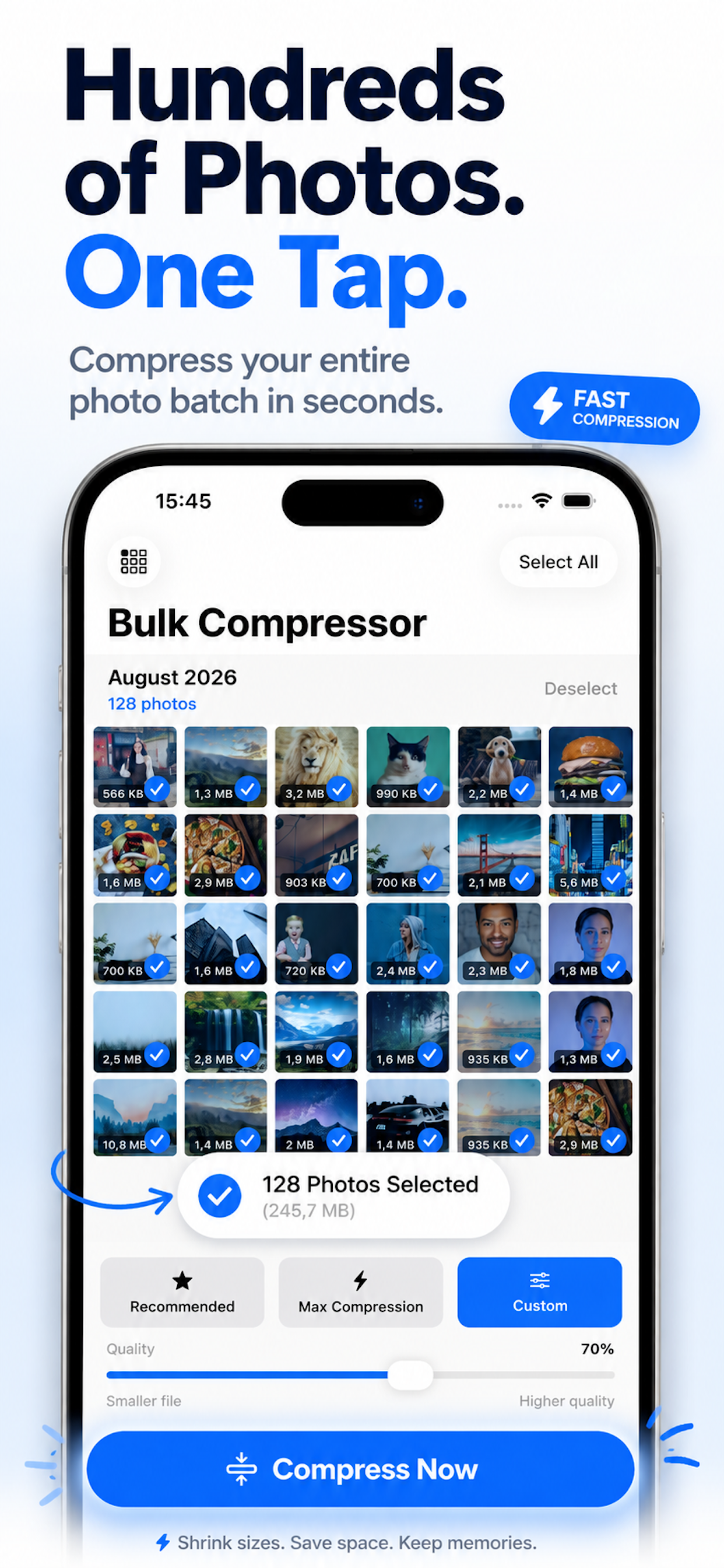Bulk Photo Compressor: Shrink screenshot 2