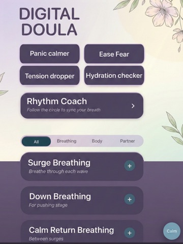 Contraction Timer+ iPad screenshot