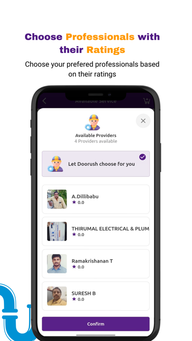 Doorush - Services at Home Screenshot