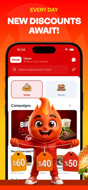 Yemek Market: Food & Grocery screenshot 2