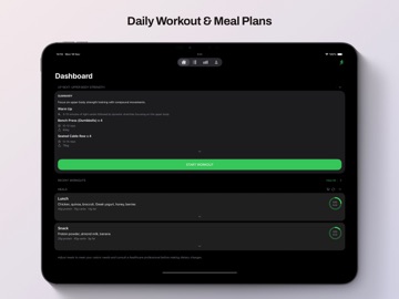 AI Fitness iPad screenshot