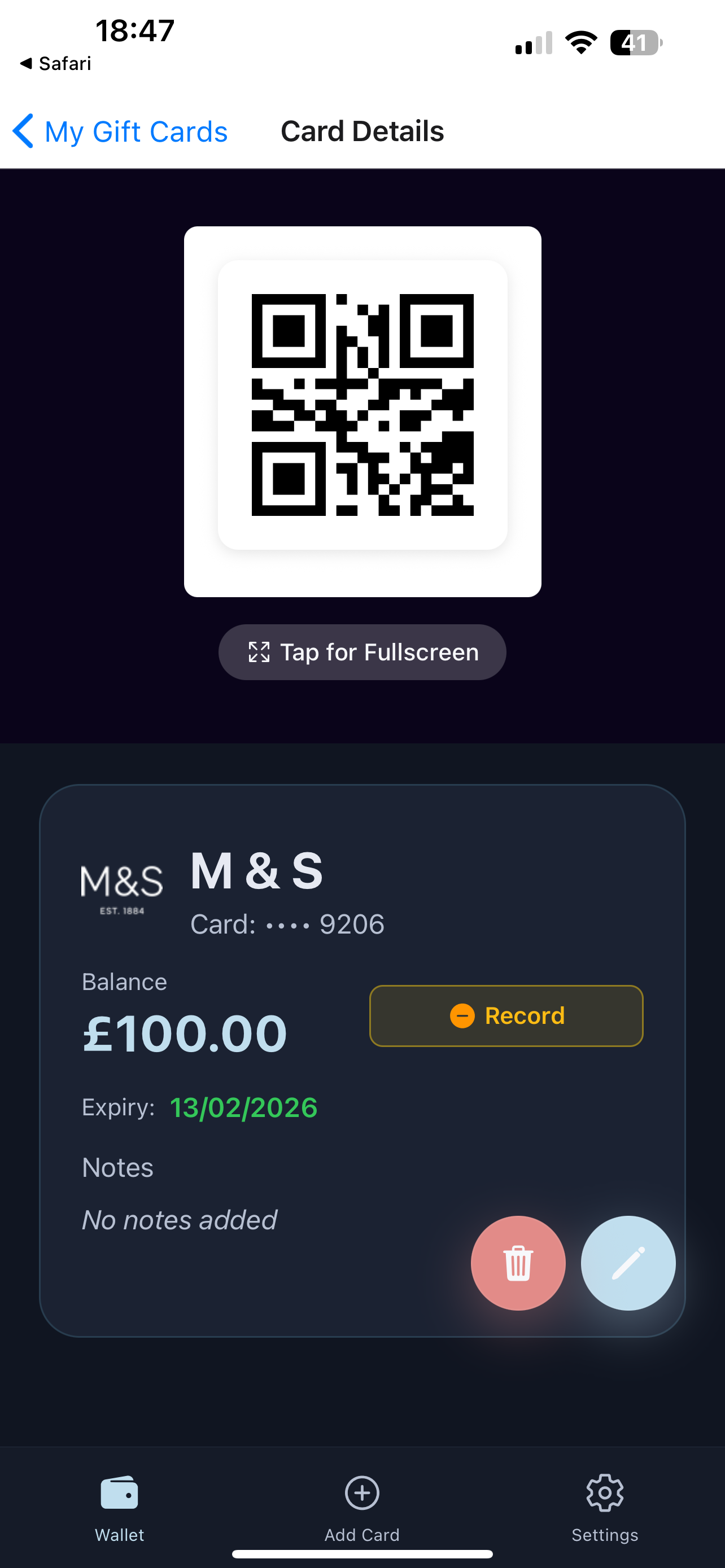 CardWise Wallet