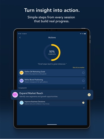 My Business Coach iPad screenshot
