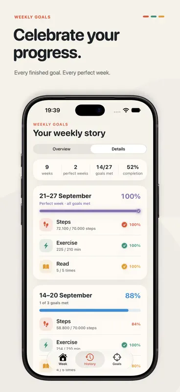 Weekly Goals: No Stress screenshot 5 of 5