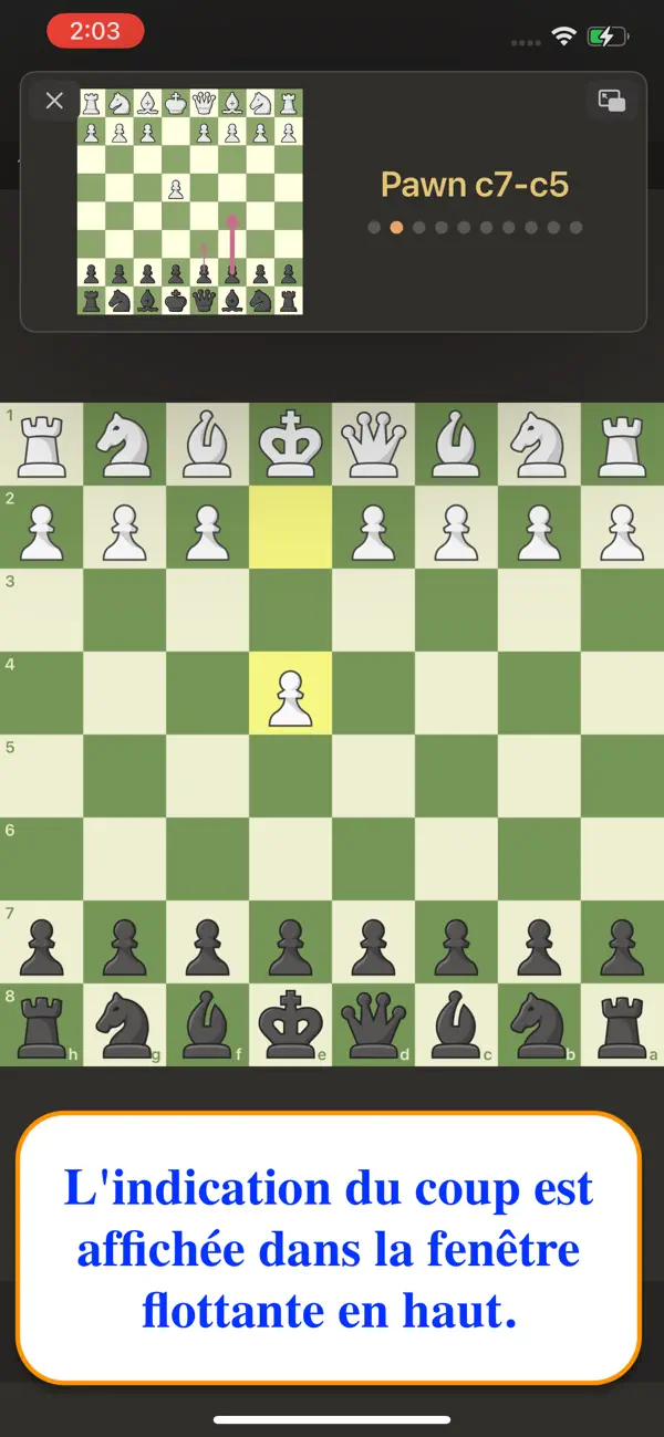 Screenshot #2 pour ChessBot-Assistant IA d’échecs