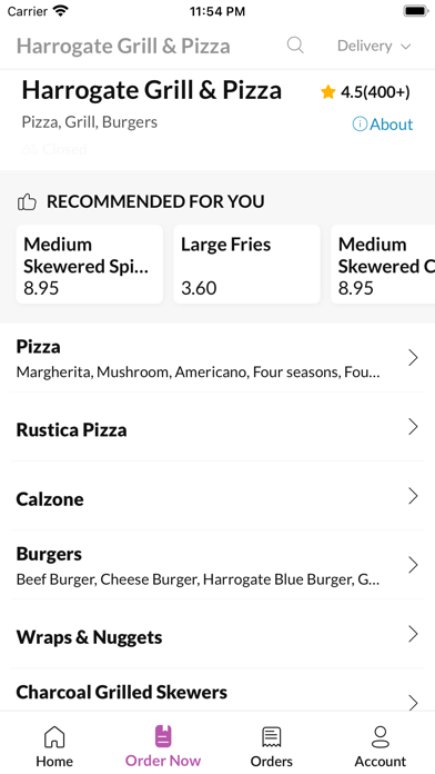 Harrogate Grill & Pizza Screenshot