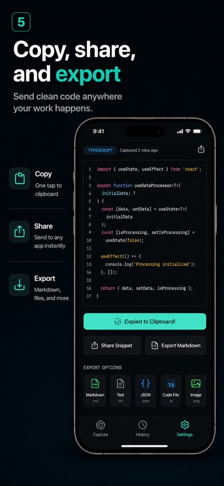 #5. DevSnap: Code to Markdown (iOS) By: AICreator