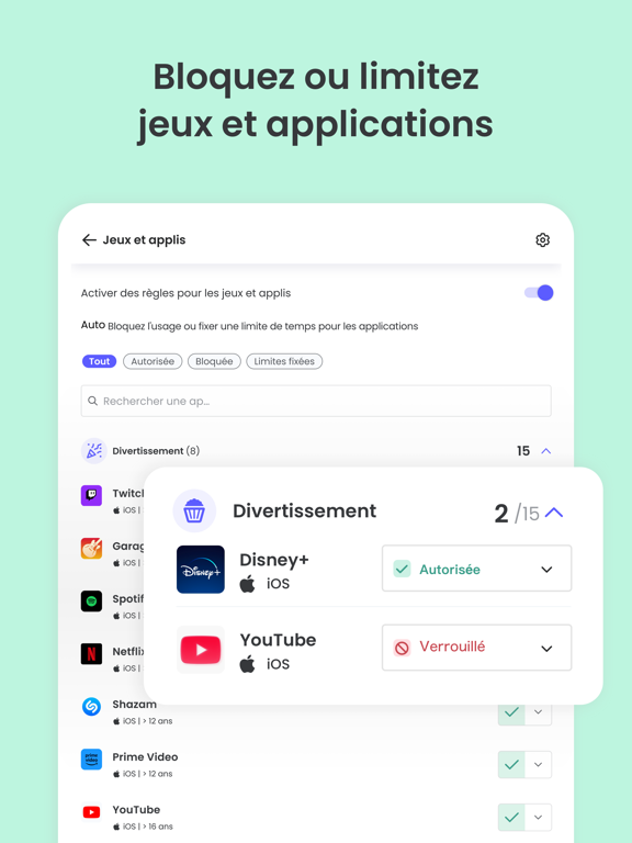 Screenshot #6 pour Qustodio Contrôle Parental
