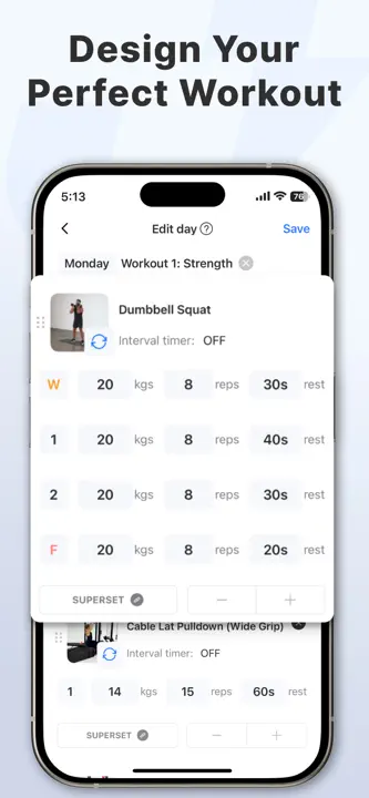 JEFIT Workout Plan Gym Tracker : capture d’écran 7 sur 8